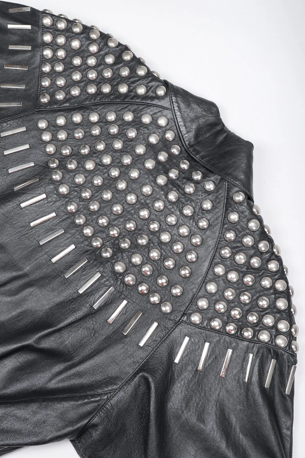 Dome Stud Leather Jacket
