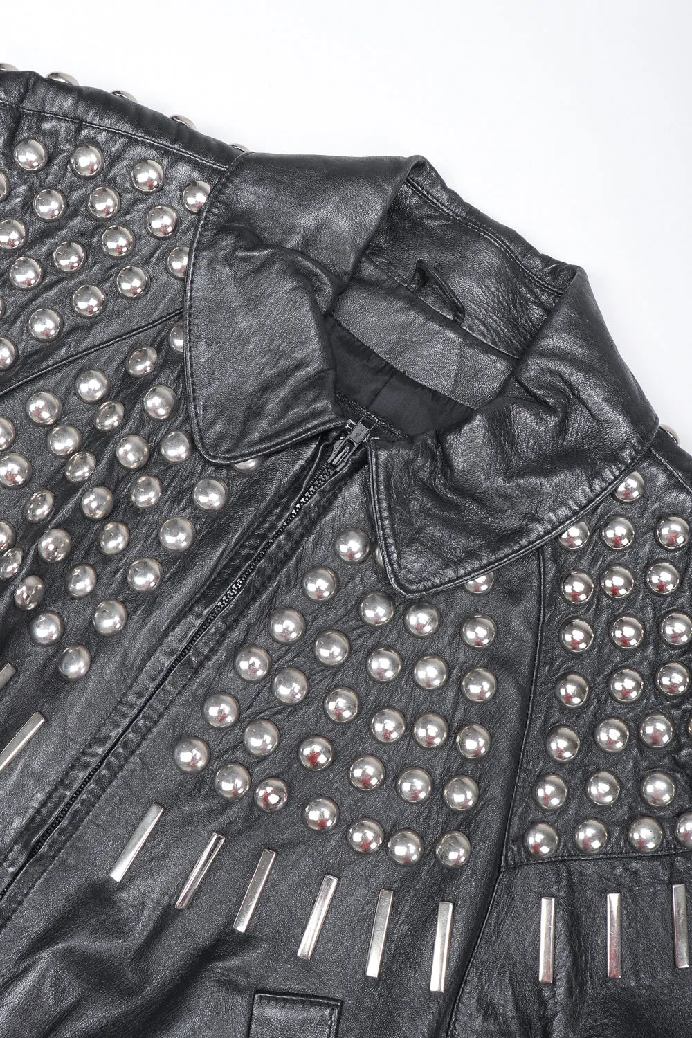 Dome Stud Leather Jacket
