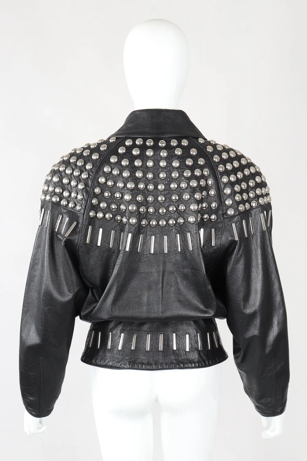 Dome Stud Leather Jacket