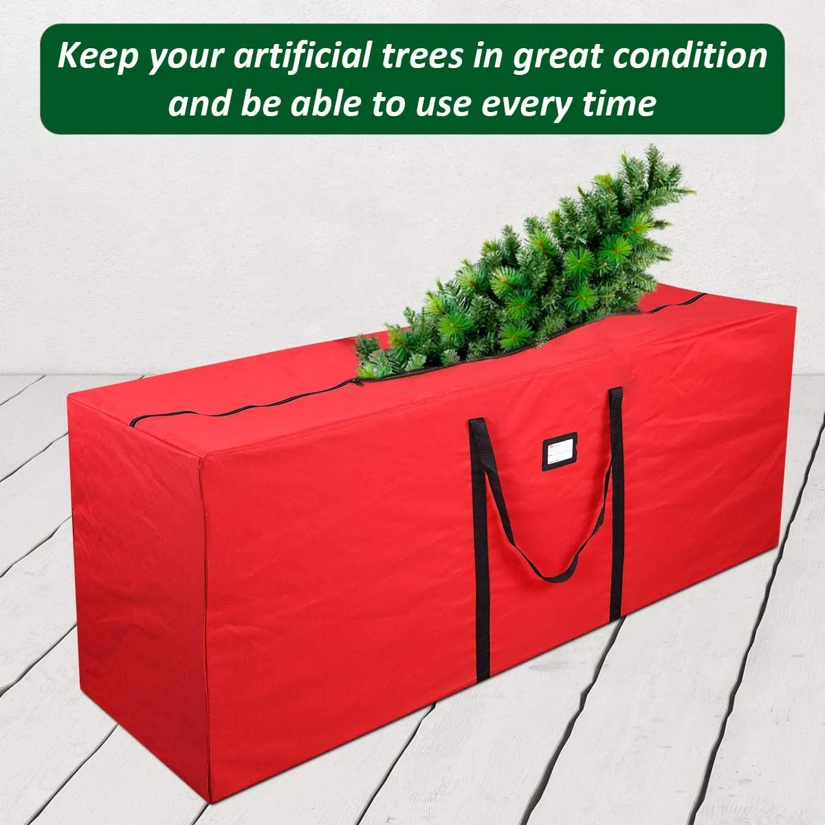 Durable 600D Oxford Xmas Tree Storage Bag Fits Up to 7 Ft. Disassembled Holiday Tree