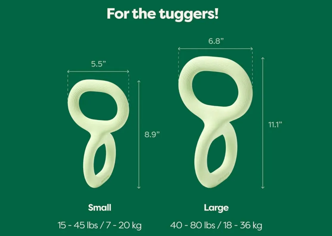 Earth Rated Rubber Tug Dog Toy - Durable and Fun for Playtime with Your Dog