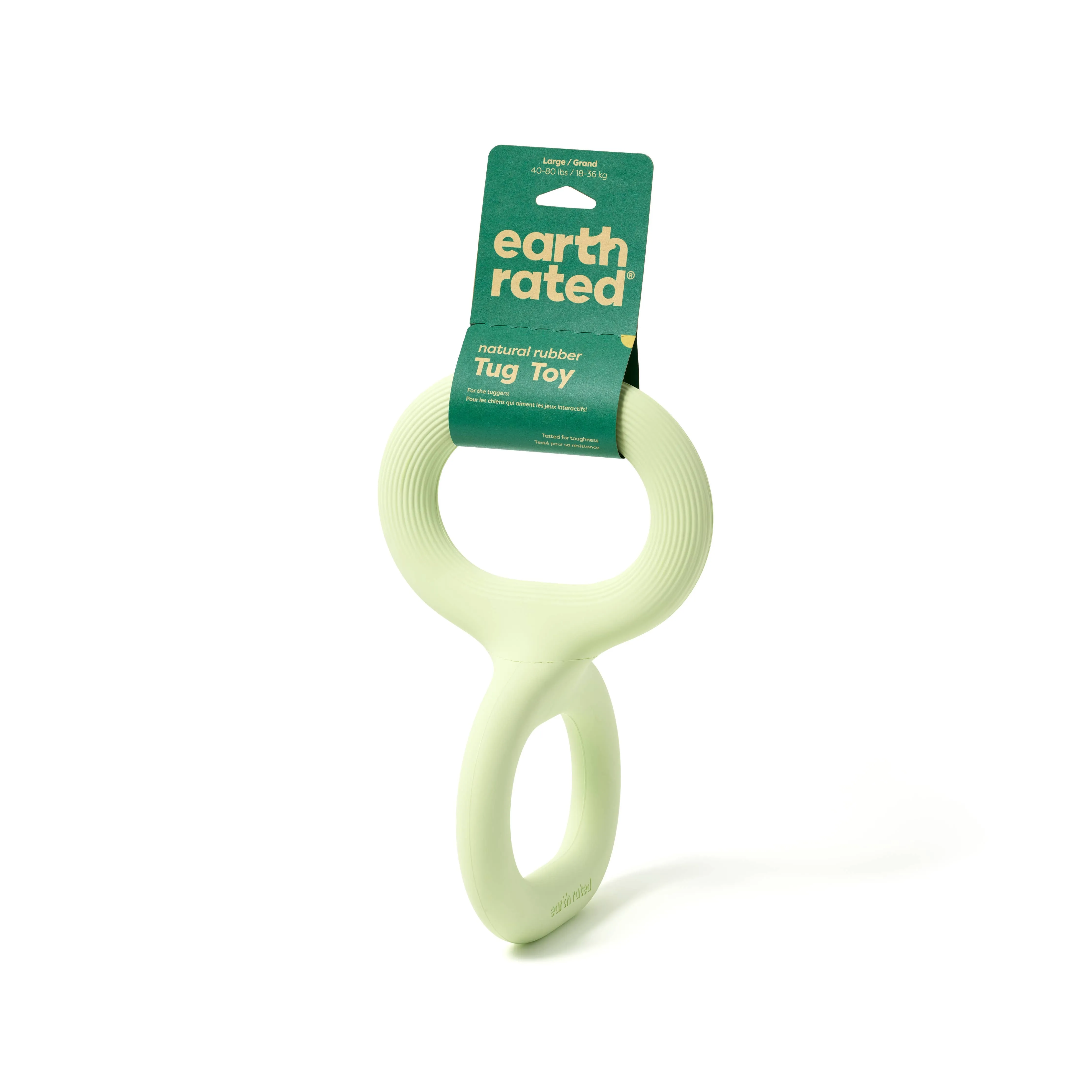 Earth Rated Rubber Tug Dog Toy - Durable and Fun for Playtime with Your Dog