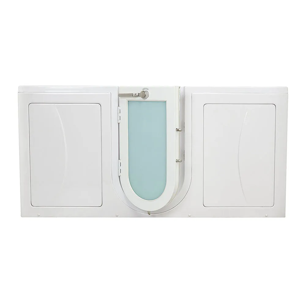 Ella Big4Two 36"x80" Hydro   Air Massage w/ Independent Foot Massage Acrylic Two Seat Walk-In-Bathtub, Left Outswing Door, No Faucet, 2" Dual Drain