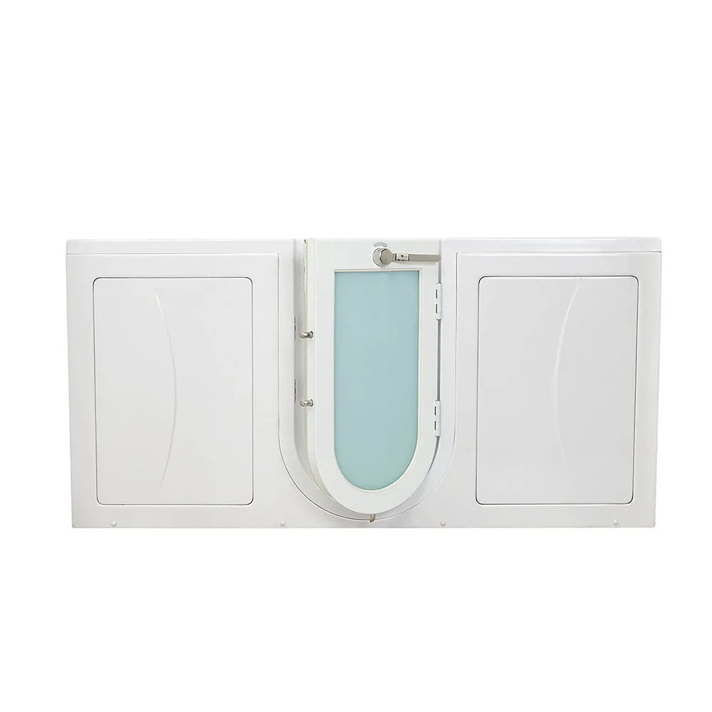 Ella Big4Two 36"x80" Hydro   Air Massage w/ Independent Foot Massage Acrylic Two Seat Walk-In-Bathtub, Right Outswing Door, No Faucet, 2" Dual Drain