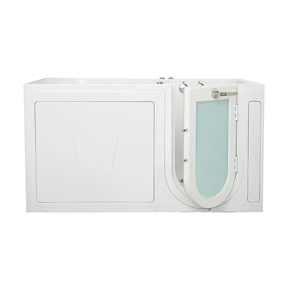 Ella Shak 36"x72" Acrylic Air and Hydro Massage w/ Independent Foot Massage Walk-In Bathtub , Right Outward Swing Door, 2" Dual Drain