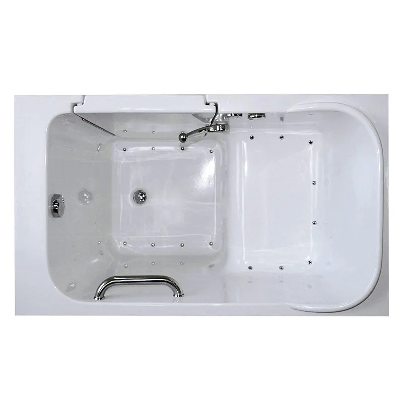 Ella's Bubbles 284802 Short 48-in Long Air Massage Walk In Bath