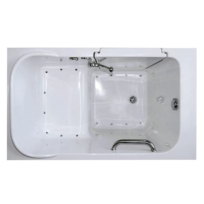 Ella's Bubbles 284802 Short 48-in Long Air Massage Walk In Bath