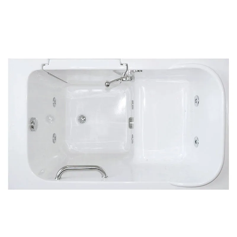 Ella's Bubbles 284803 Short 48-in Long Hydro Massage Walk In Bath