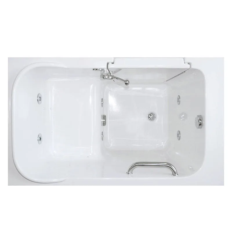 Ella's Bubbles 284803 Short 48-in Long Hydro Massage Walk In Bath