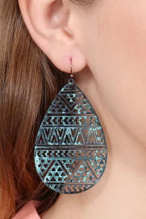 FILIGREE FISH HOOK EARRINGS