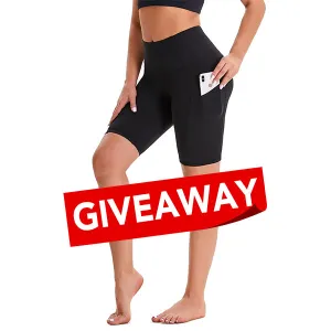 Giveaway Women Yoga Shorts. Get it for free on orders over $100.