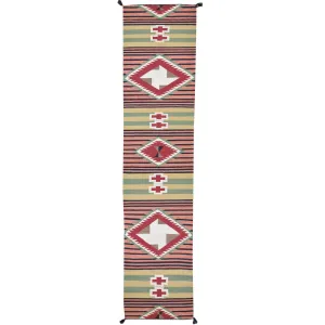 Hand-Woven Southwestern Design Handmade Kilim 100% Wool (Size 2.7 X 11.4) Brral-5076