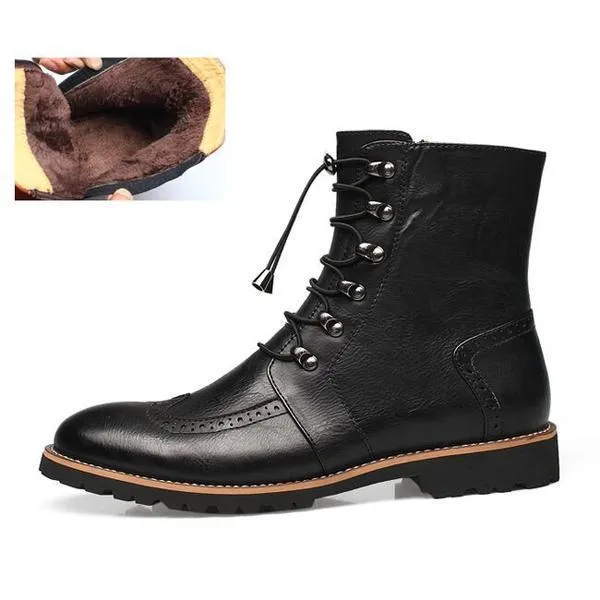 High Ankle Lace-Up Men Boots