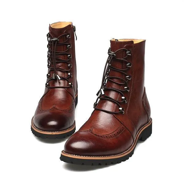 High Ankle Lace-Up Men Boots