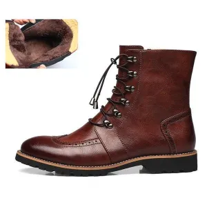 High Ankle Lace-Up Men Boots