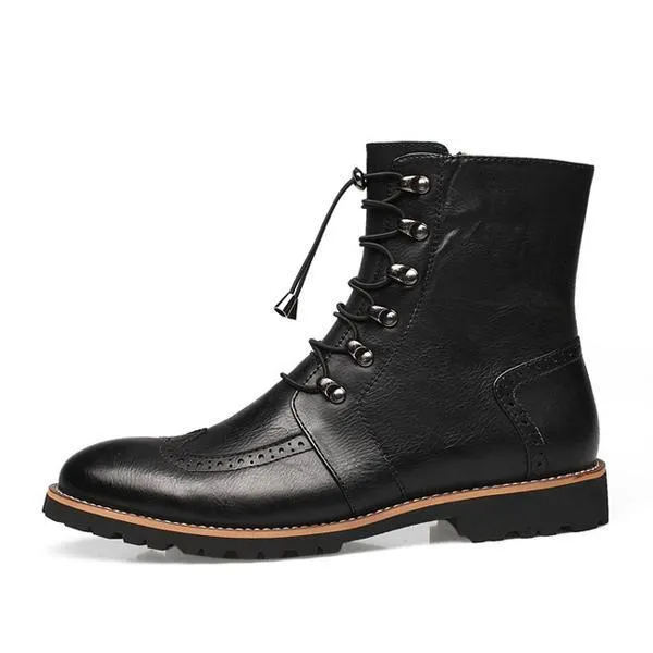 High Ankle Lace-Up Men Boots