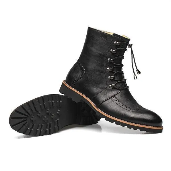 High Ankle Lace-Up Men Boots