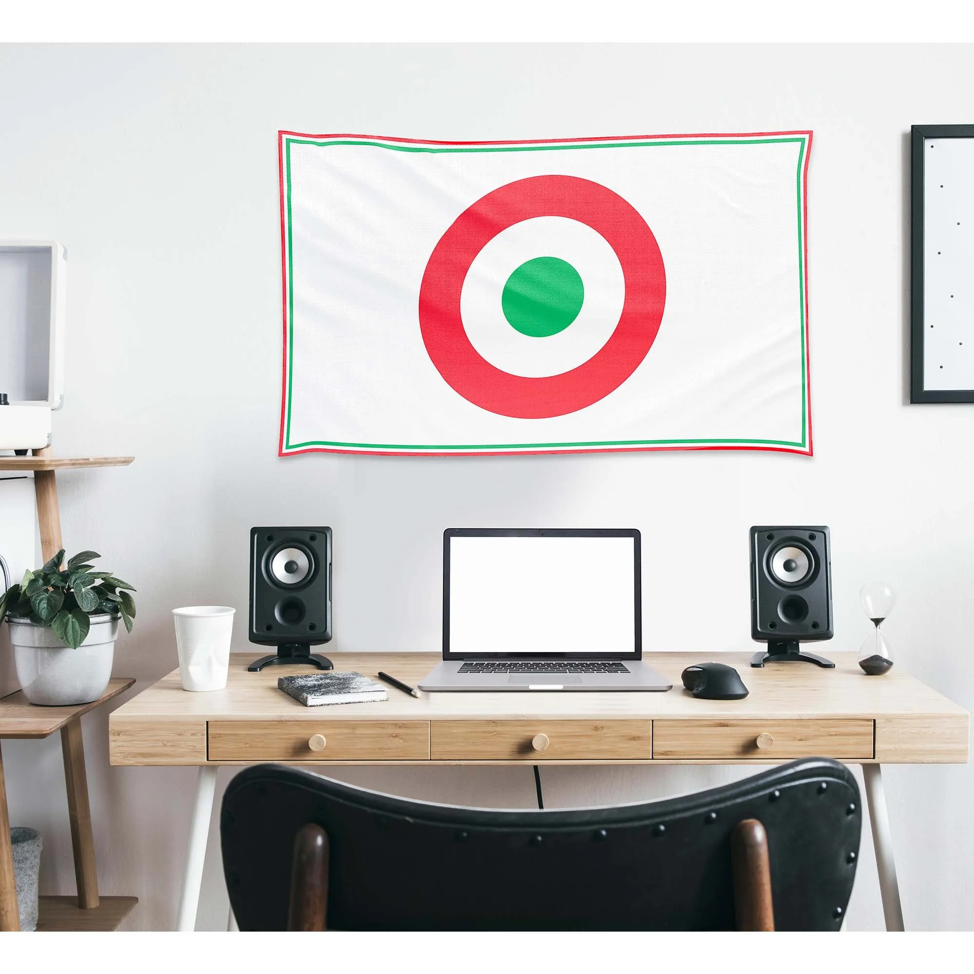 Italy Air Force Roundel Flag Banner