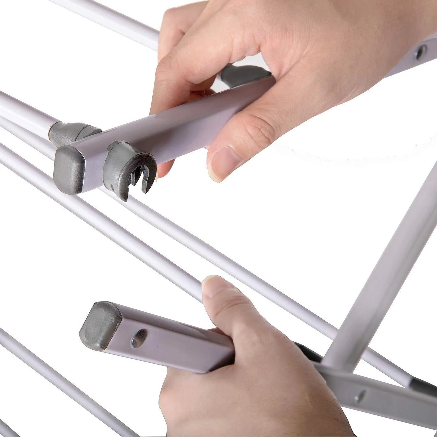 JZM Multipurpose Foldable Clothes Dryer Rack with Sturdy Durable and Flexible Design Lightweight Clothing Hangers