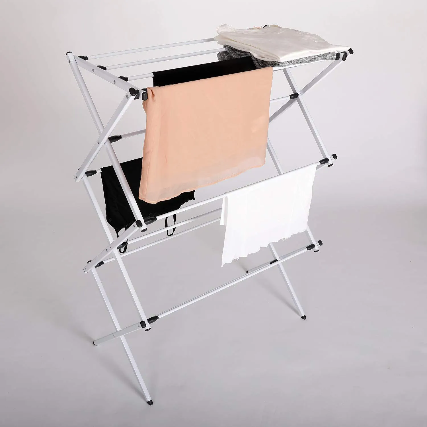 JZM Multipurpose Foldable Clothes Dryer Rack with Sturdy Durable and Flexible Design Lightweight Clothing Hangers