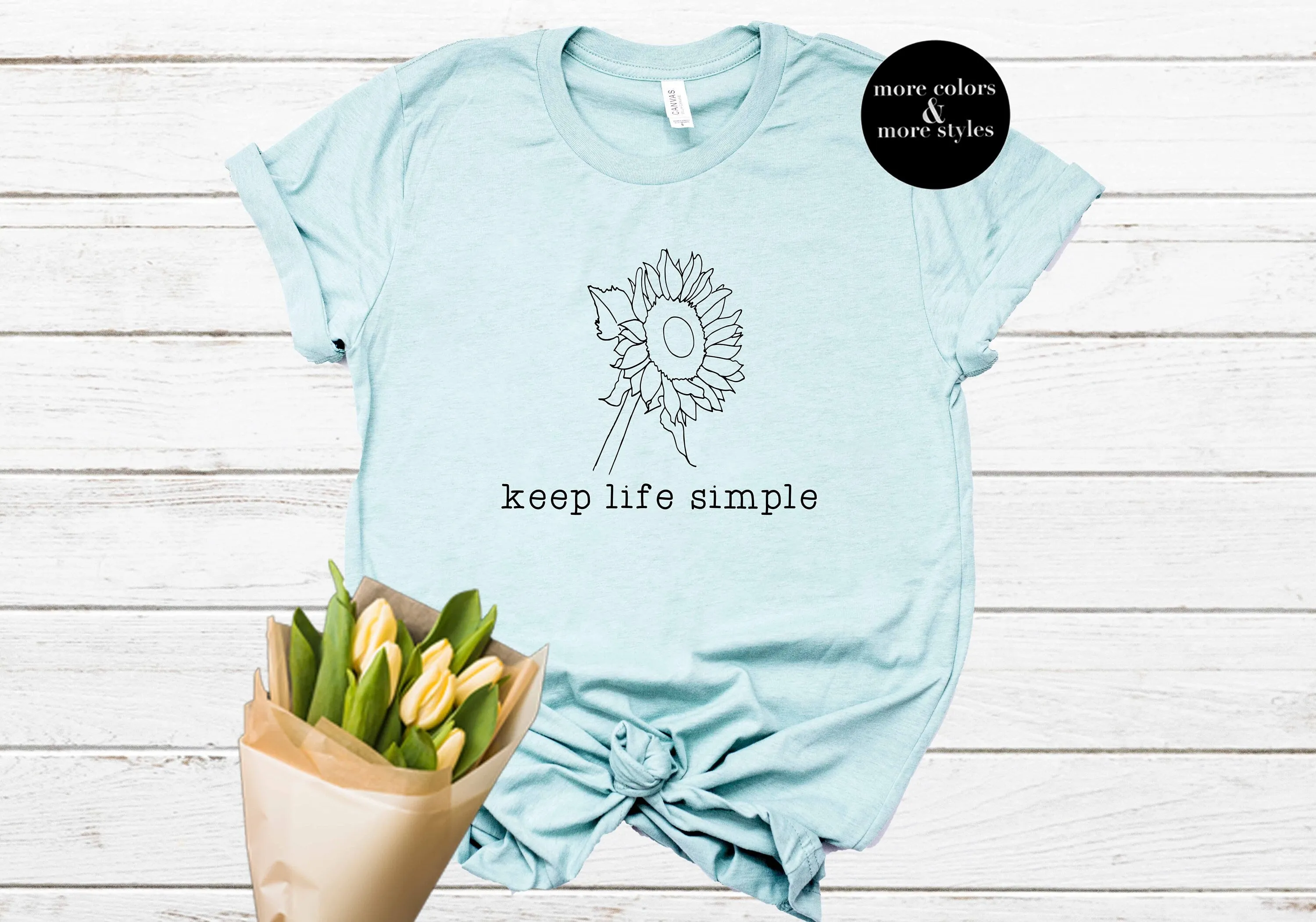 Keep Life Simple Shirt | Hippie Shirt | Wanderlust Hoodie | Hiking Tee | Camping Sweatshirt | Namaste Bohemian Minimalist Spiritual Yoga