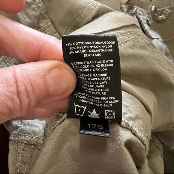 Kuhl Resistor Air Roll Up Cargo Hiking Shorts Khaki Tan size 8