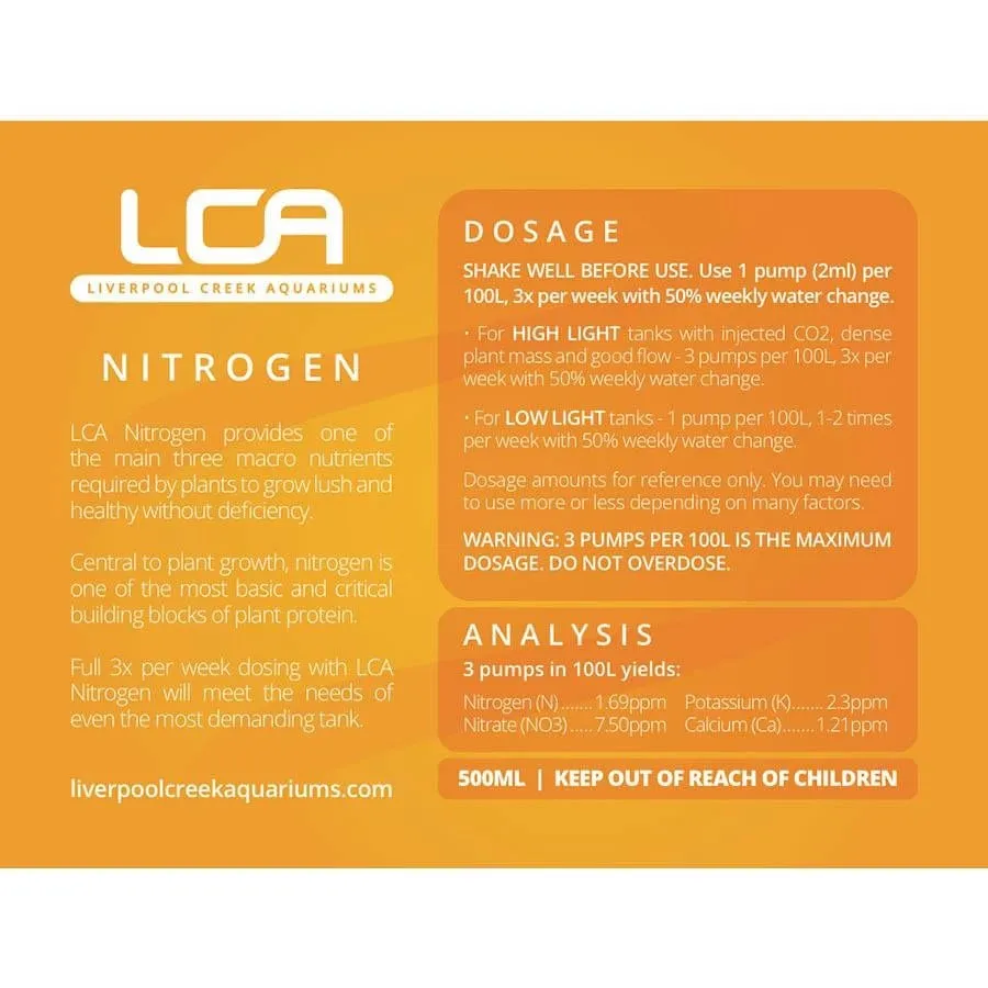 LCA Liquid Fertiliser - Nitrogen 500ml