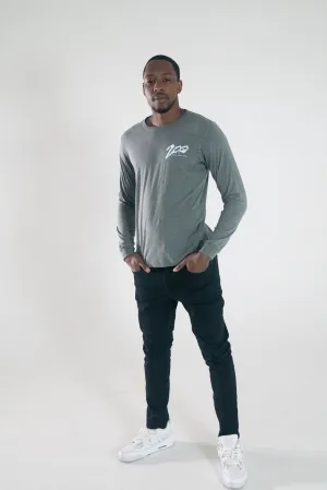 Long sleeve Two Hundred Group Gray & White.