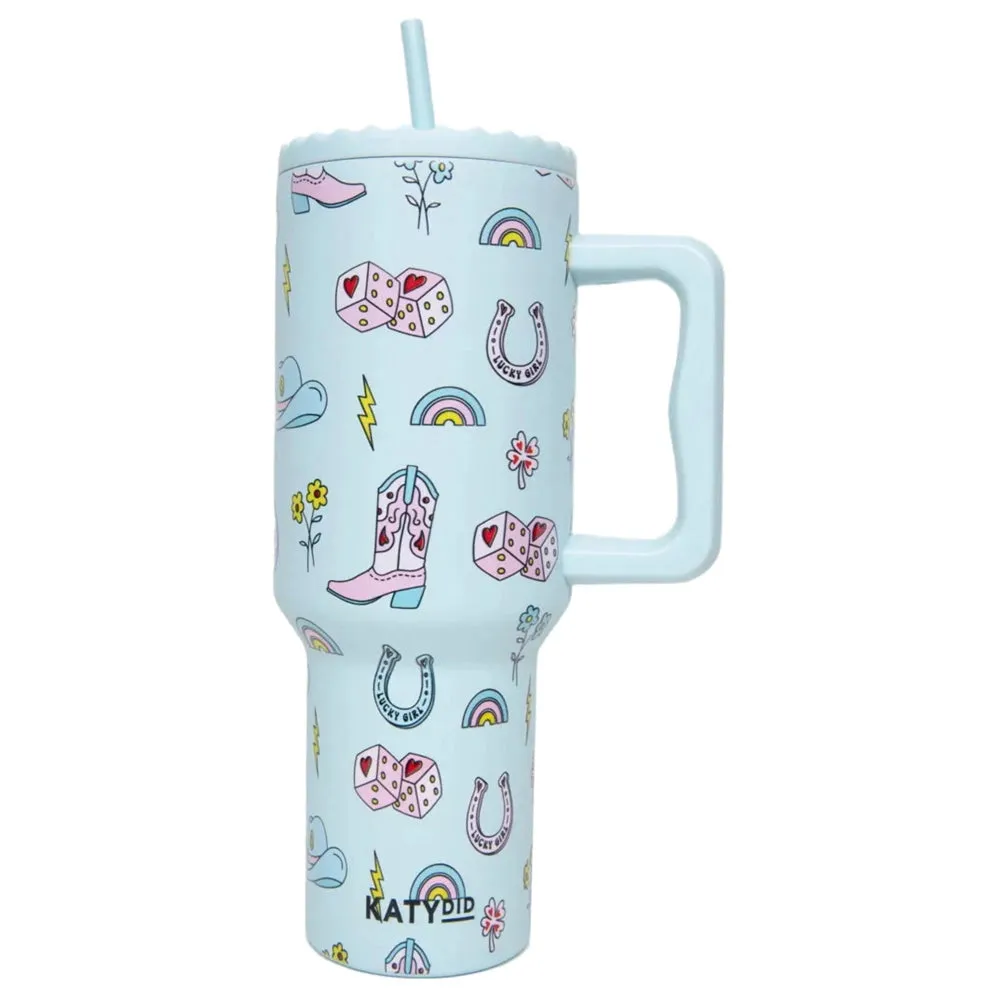 Lucky Girl Western Tumbler Cup by Katydid