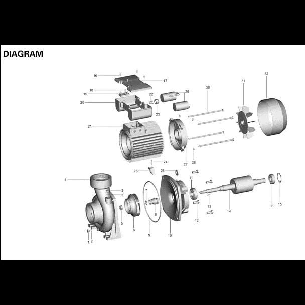 LuckyPro Centrifugal Pump 2.0HP, 3.0HP & 4.0HP