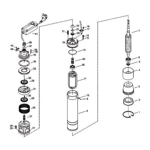 LuckyPro Short Submersible Pump 1HP, 1.5HP & 2HP - MSK/1, MSK/2 & MSK/3
