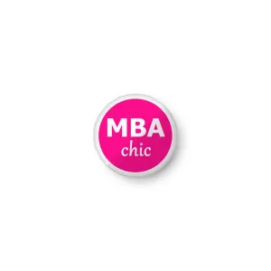 MBAchic Logo Pillow