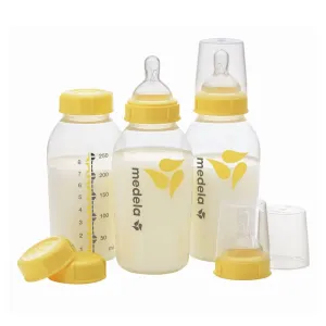 Medela Breast Milk Bottle & Nipple Set 3-Pack (250 ml)