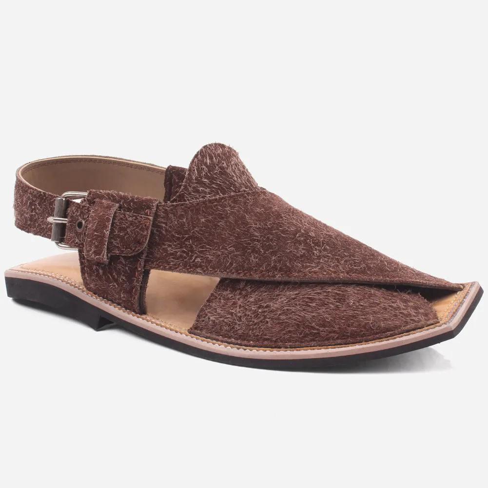 Mens "ATIQ" Leather Flat Peshawari Sandals
