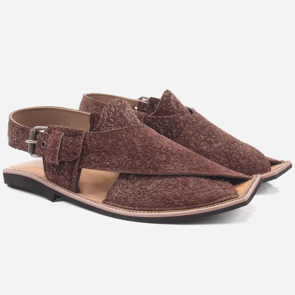 Mens "ATIQ" Leather Flat Peshawari Sandals