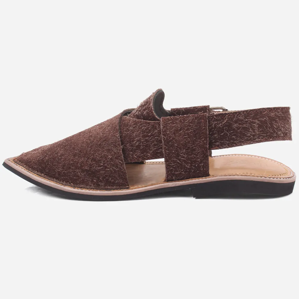 Mens "ATIQ" Leather Flat Peshawari Sandals