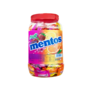 MENTOS FRUIT SQUARE JAR 200`S