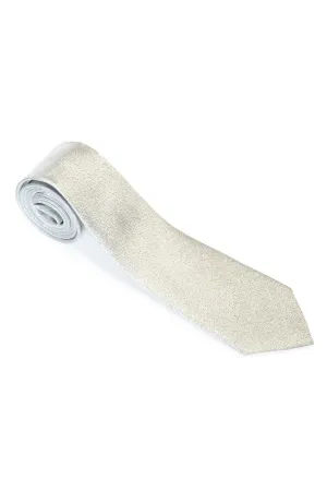 Metallic Silver Necktie