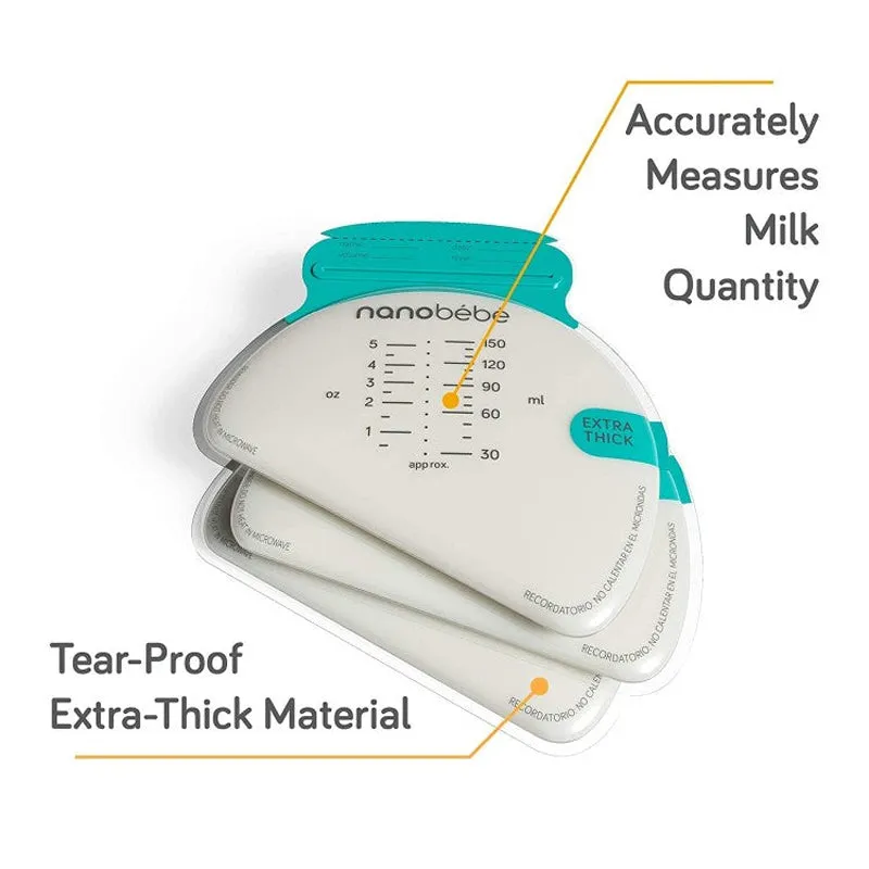 Nanobébé Breastmilk Storage Bags 25Pk & Organizer