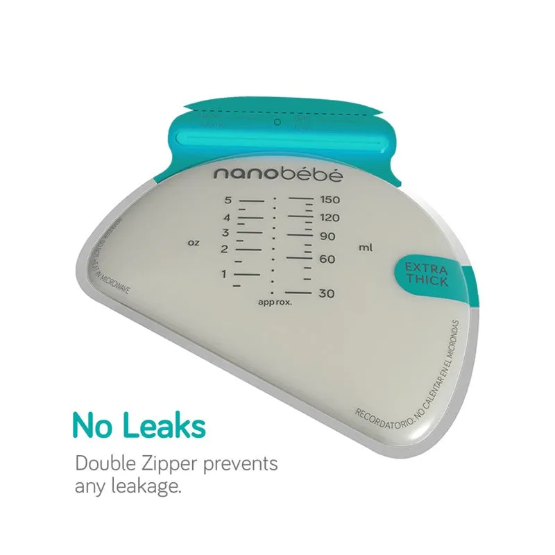 Nanobébé Breastmilk Storage Bags 25Pk & Organizer