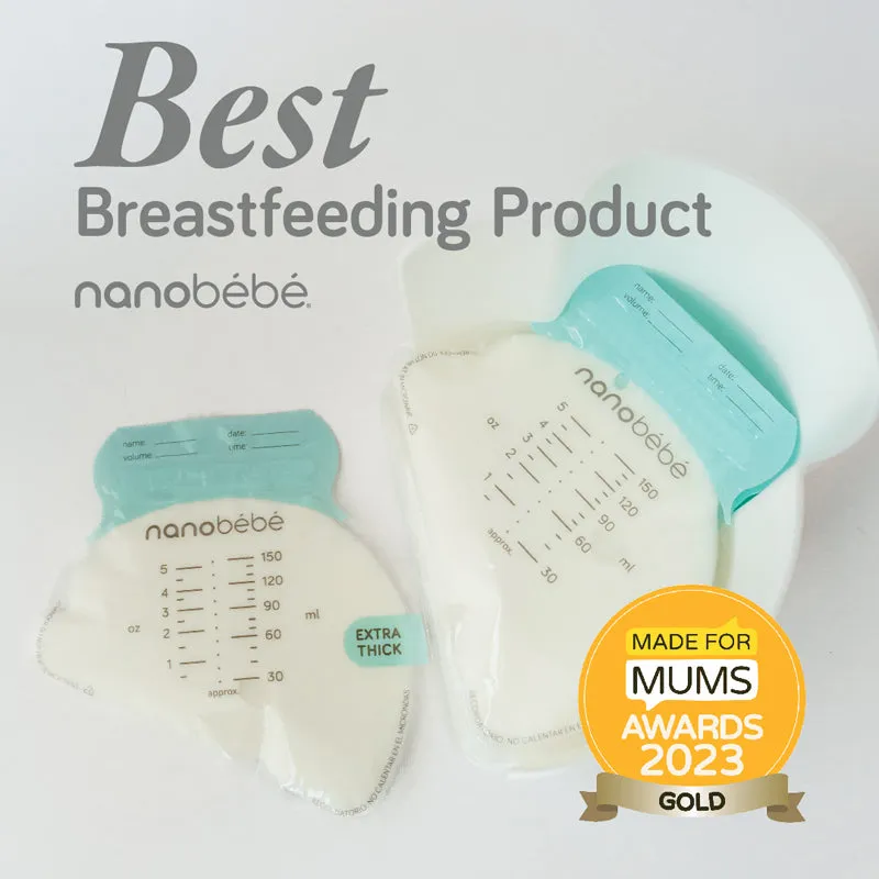 Nanobébé Breastmilk Storage Bags 25Pk & Organizer