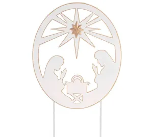 NATIVITY SCENE YARD STAKE