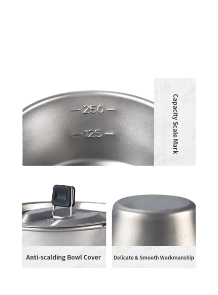 Naturehike - (Lefeng) Snow Bowl With Cover - Titanium