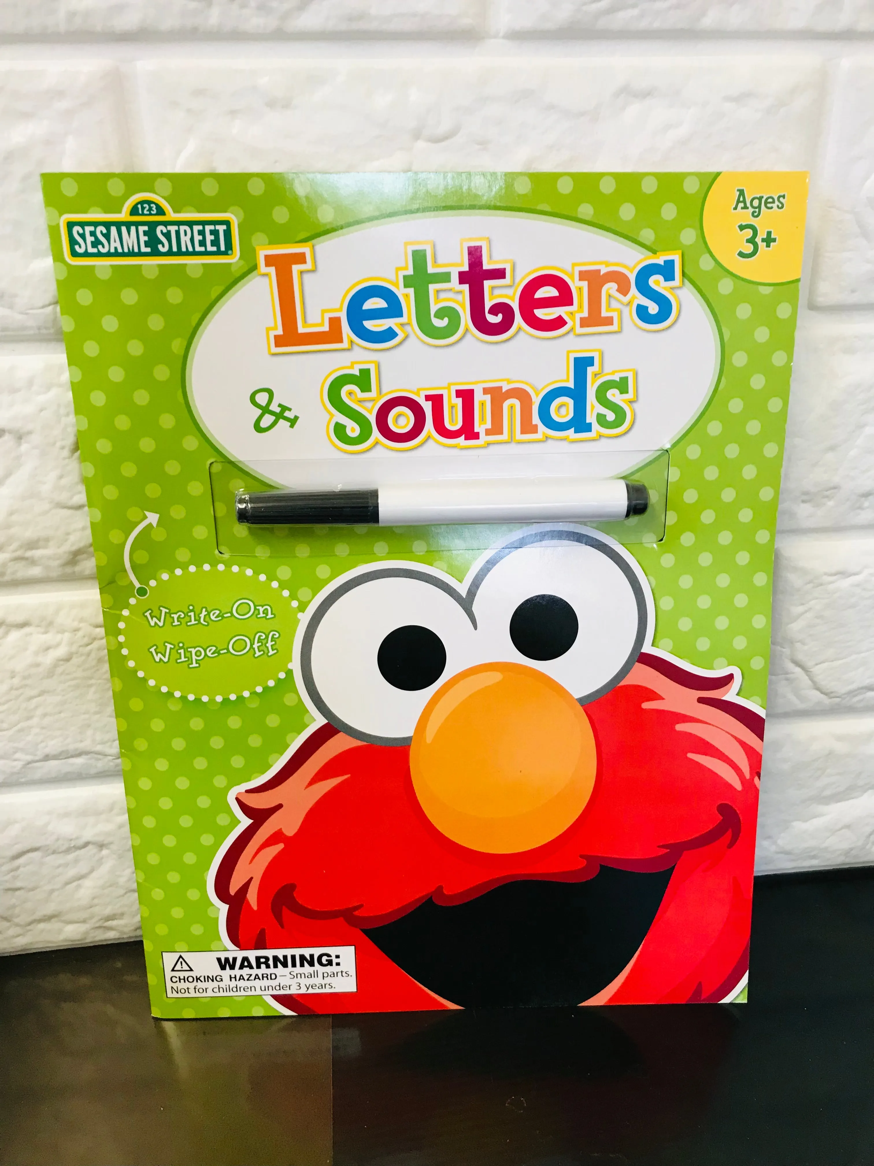 New Sesame Street Activity Book, Reusable Write on Wipe off, Durable 16 Pages! Ages 3 