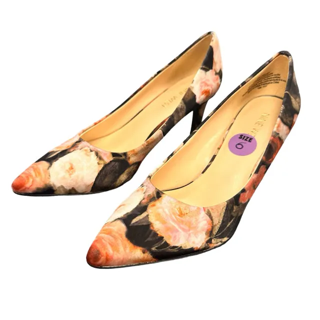 Nine West Floral Pumps Women Size 6