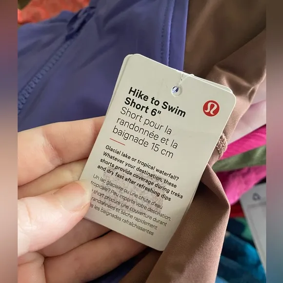 NWT lululemon Hike to Swim shorts