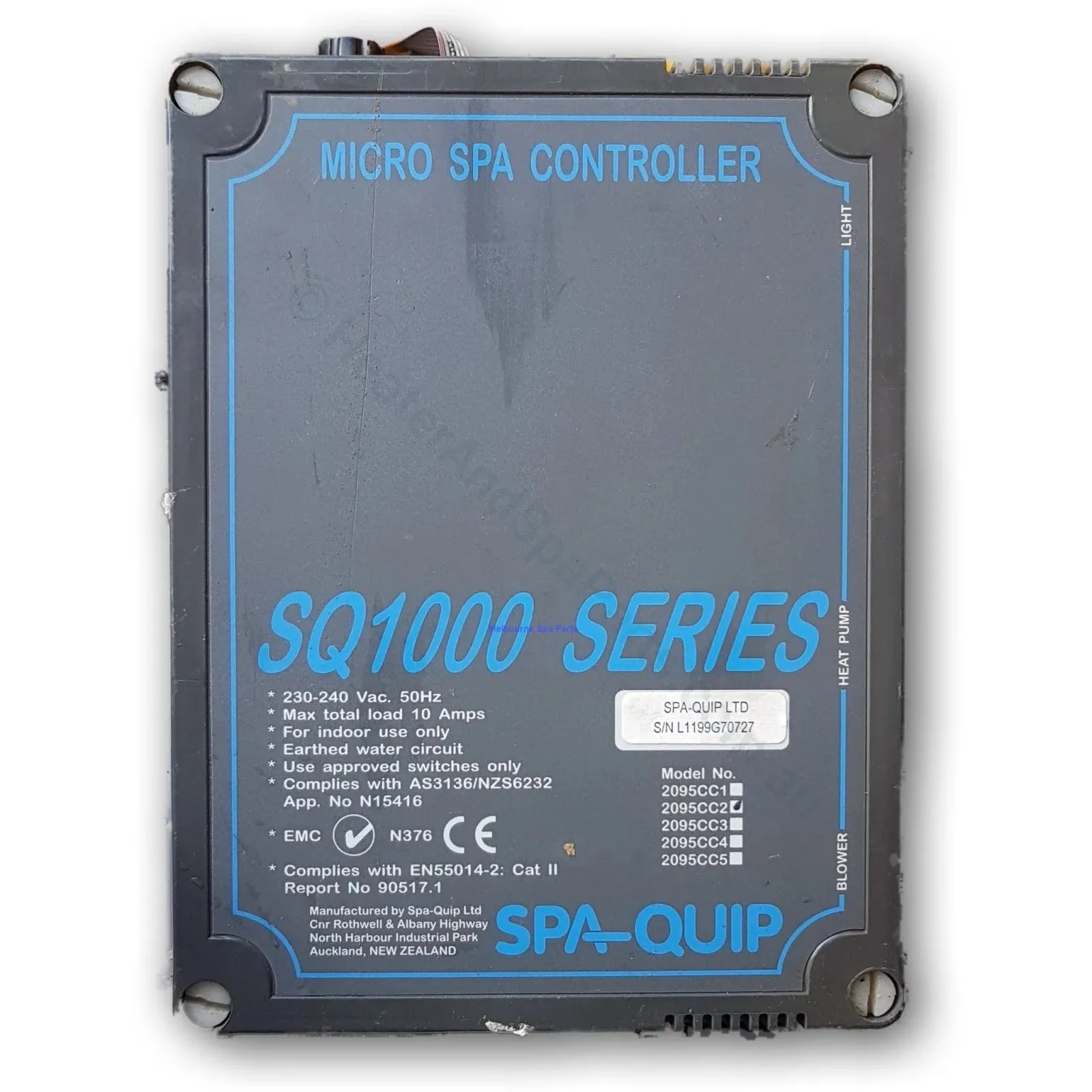 OBSOLETE - Ampac Pulsar SQ1000 SQ1500 Series Spa Controller & Parts