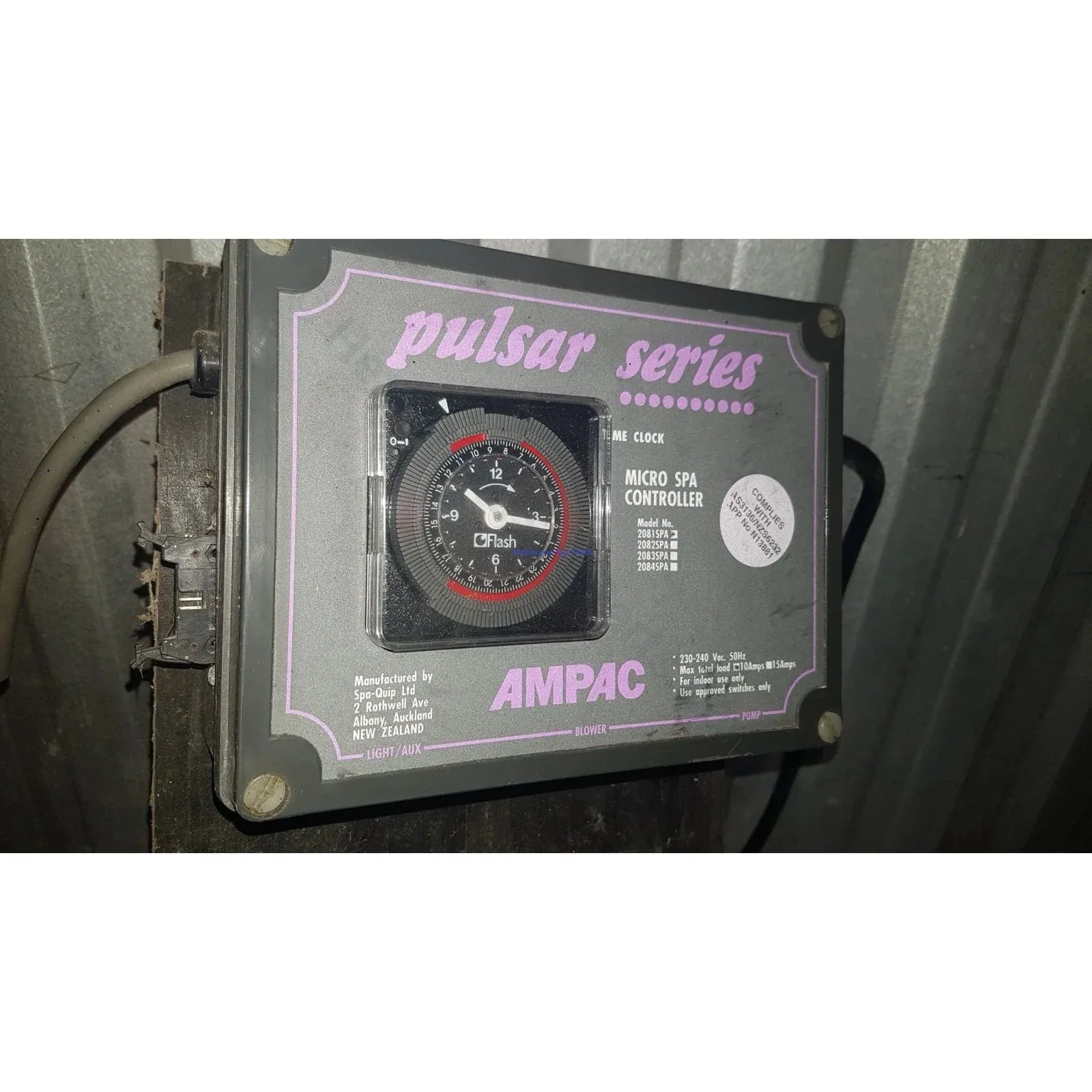 OBSOLETE - Ampac Pulsar SQ1000 SQ1500 Series Spa Controller & Parts