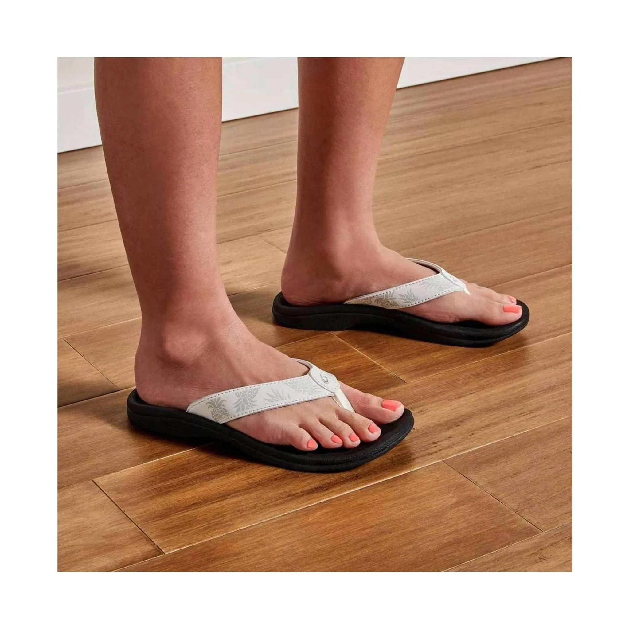OluKai Women's Ohana Sandals - Bright White/Hua
