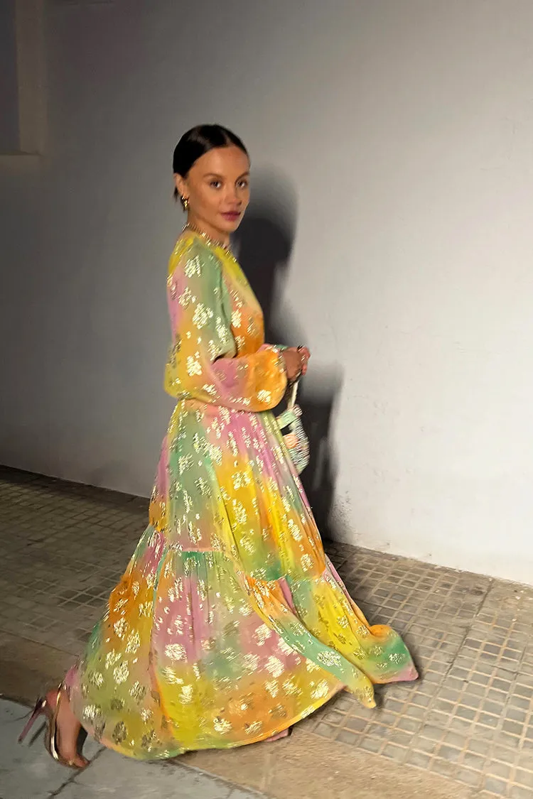 Ombre Jacquard Ciara Dress